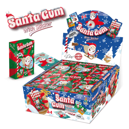 SANTA GUM WITH STICKER (35 G)