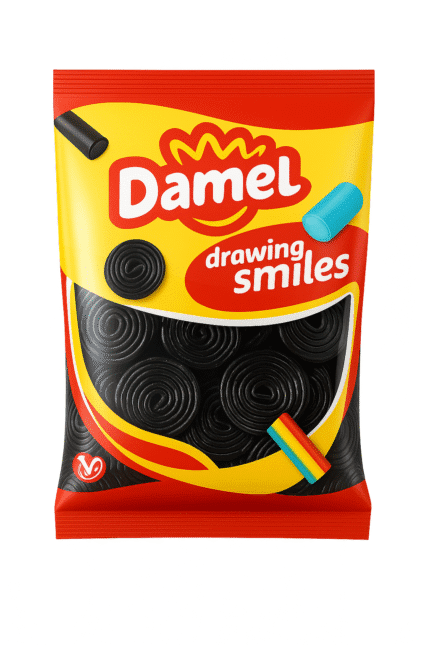 DAMEL BLACK LICORICE DISCOS WHEELS (1 KG)