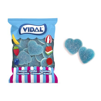 VIDAL GIANT SOUR RASPBERRY HEART (1 KG)